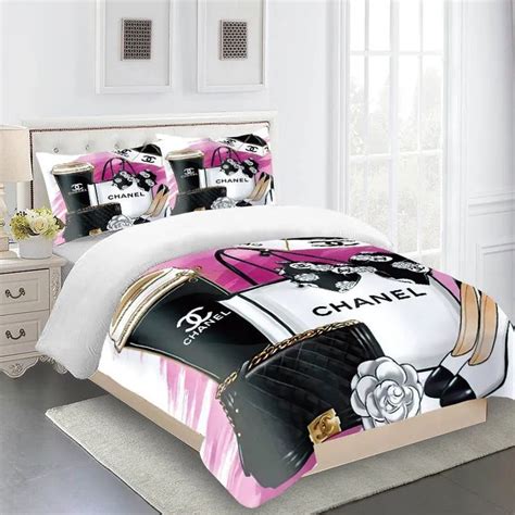 black an pink chanel bedding|Chanel Bedding .